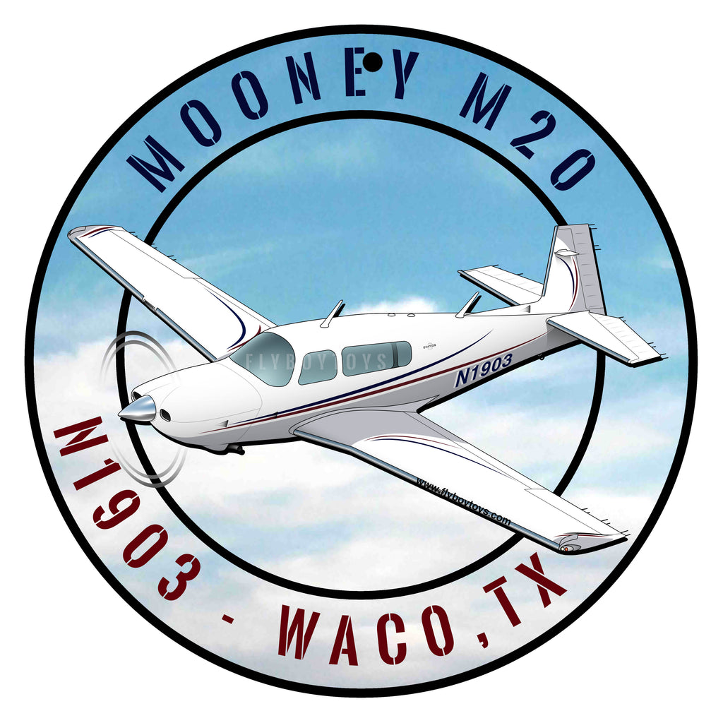 Custom Airplane 12" HD Metal Circular Sign