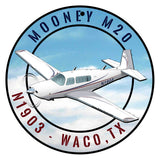Custom Airplane 12" HD Metal Circular Sign