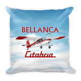 Bellanca 7GCBC Citabria (Red) Airplane Custom Throw Pillow Case Stuffed & Sewn