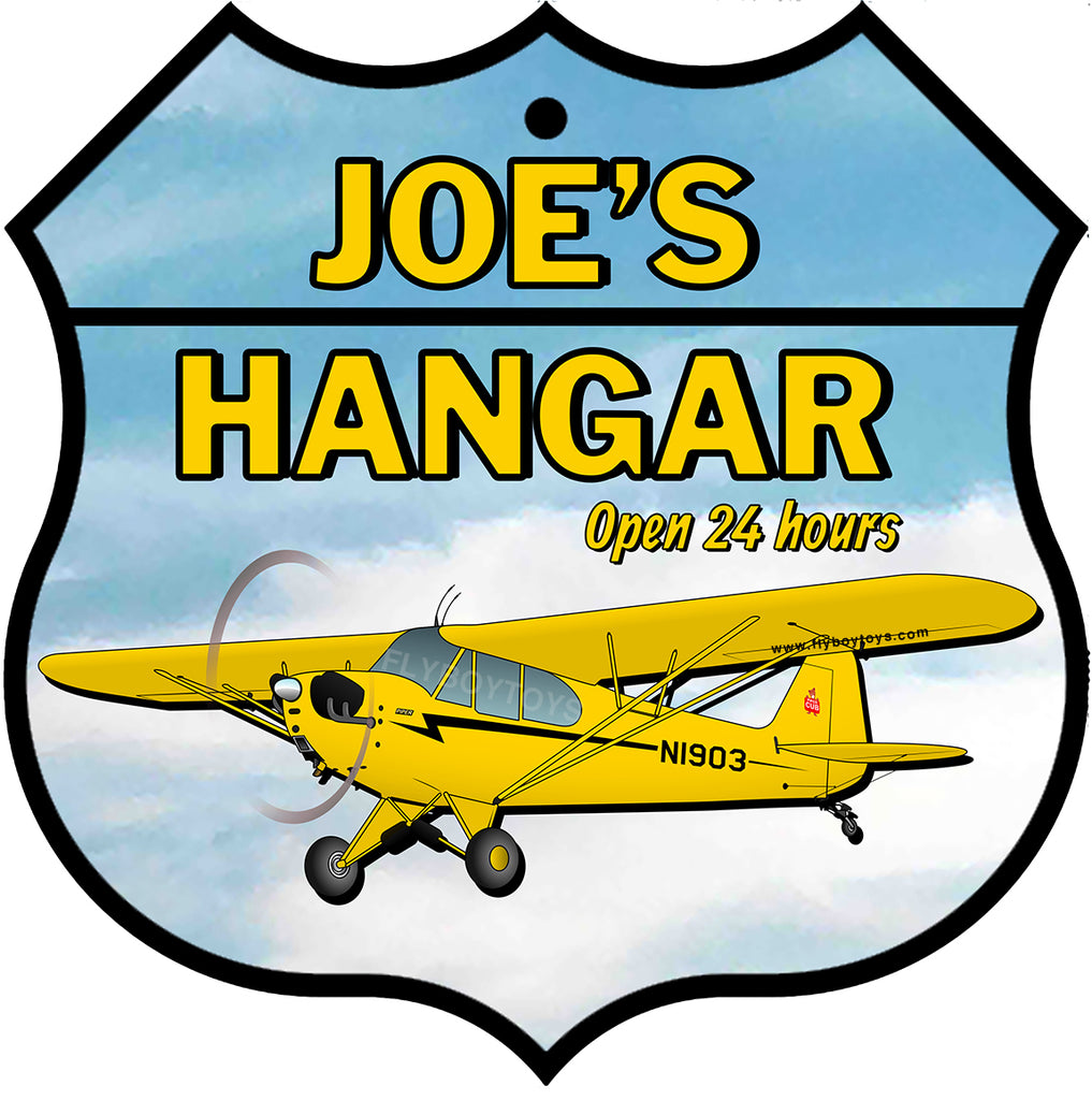 My Hangar Custom 11.5" x 11.5" HD Metal Shield Sign