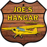 My Hangar Custom 11.5" x 11.5" HD Metal Shield Sign
