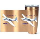 Mooney M20J (AIRDFFM20J-SBN1) Airplane Travel Tumblers - Add your N#