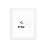 Custom Airplane 8x10" Framed Poster