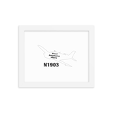 Custom Airplane 8x10" Framed Poster