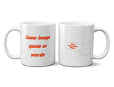 Custom Aviation Ceramic Mug (White) - Personalized w/ your Airplane