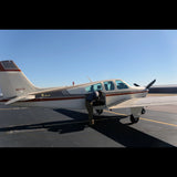 Beechcraft Bonanza F33A Brown Burgundy model 1