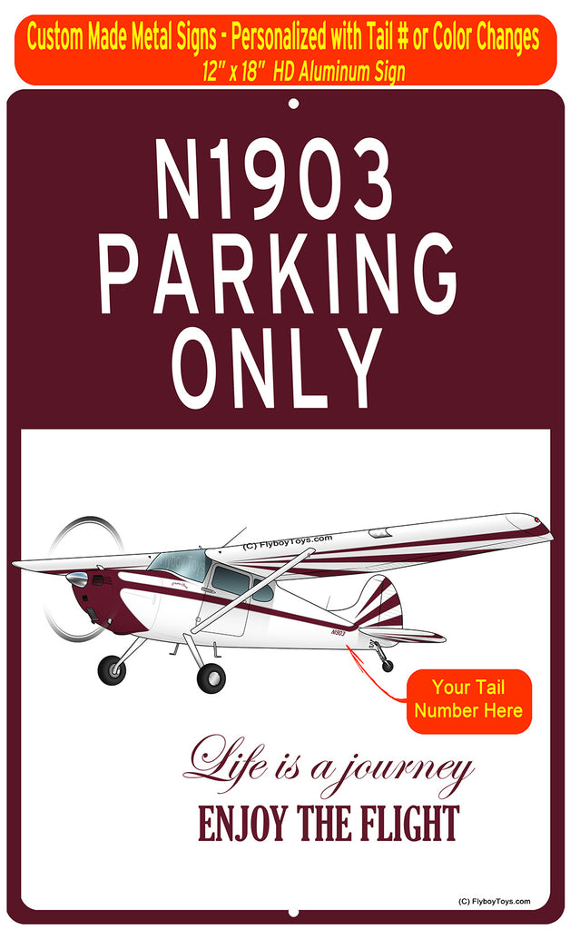 Enjoy The Flight Life is a Journey HD Airplane Sign - SIGN-AIR35JJ170-M2