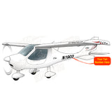 Airplane Design (Silver/Black/Red) - AIR6C9CTSW-SBR2