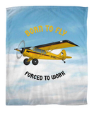 Custom Airplane Fleece Blankets