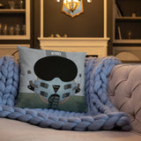 Fly Safe Dad Throw Pillow Case Stuffed & Sewn