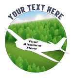 Green Field Airplane Theme