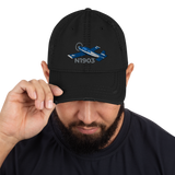 Grumman Airplane Embroidered Distressed Cap (AIR7ILKI1AA5-B1) Personalized with Your N#