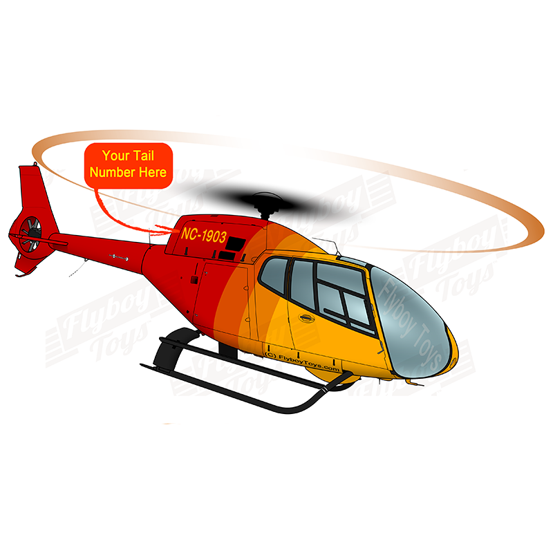 Helicopter Design (Red/Orange) - HELI5LIEC120B-RO1