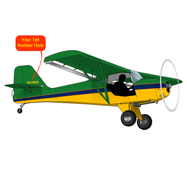 Airplane Design (Green/Yellow) - AIRB9KMODEL1-GY1 – Flyboy Toys