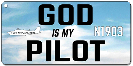 Custom GOD is my PILOT Aluminum Key Chain