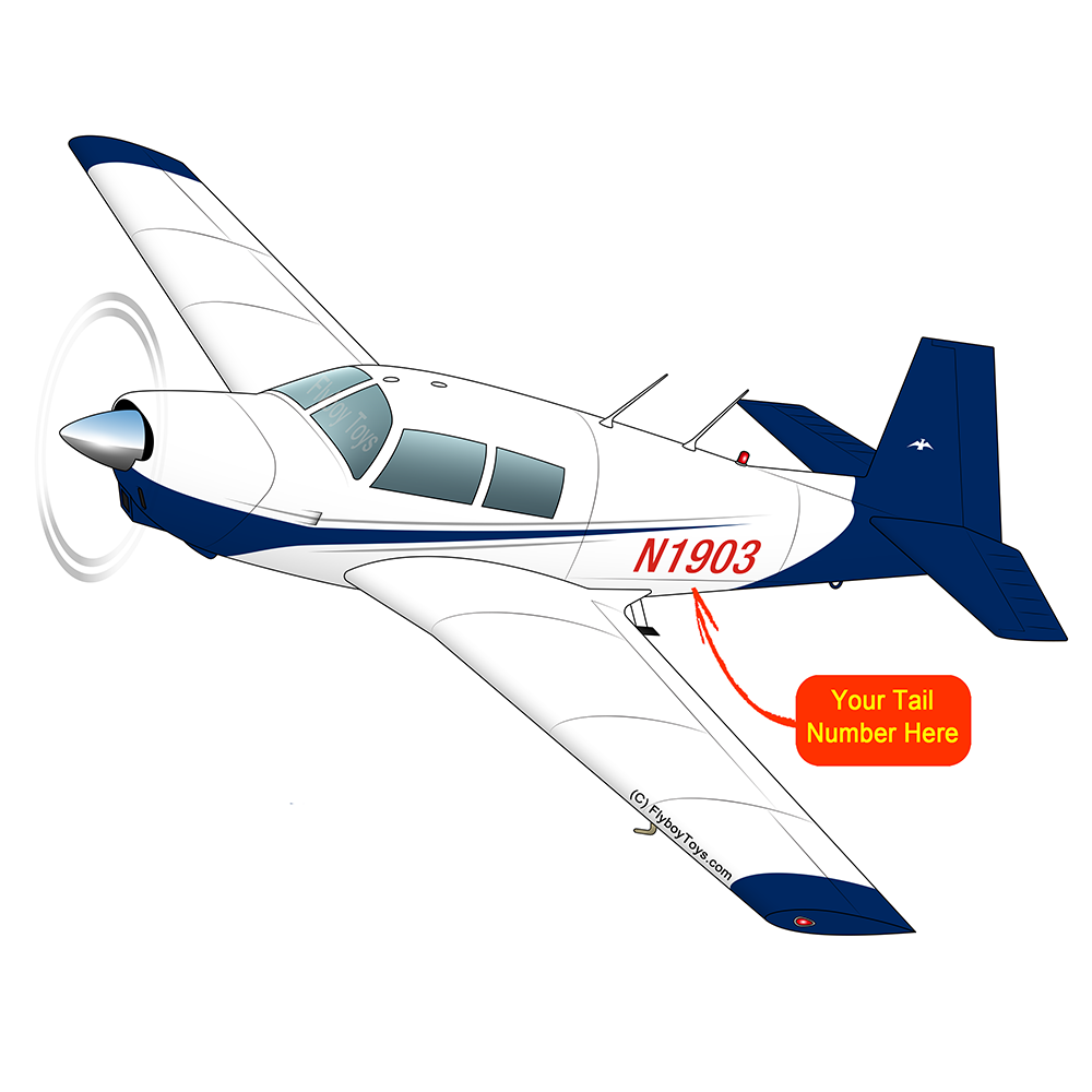 Airplane Design (Blue/Silver #3) - AIRDFFM20-BS3