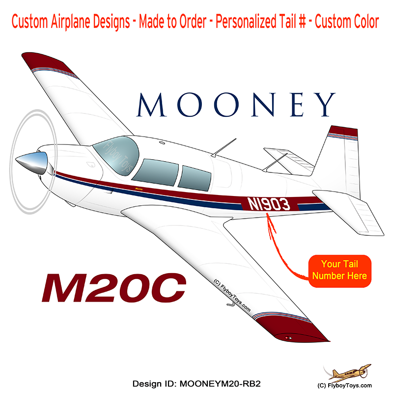 Airplane Design (Red/Blue #2) - AIRDFFM20-RB2