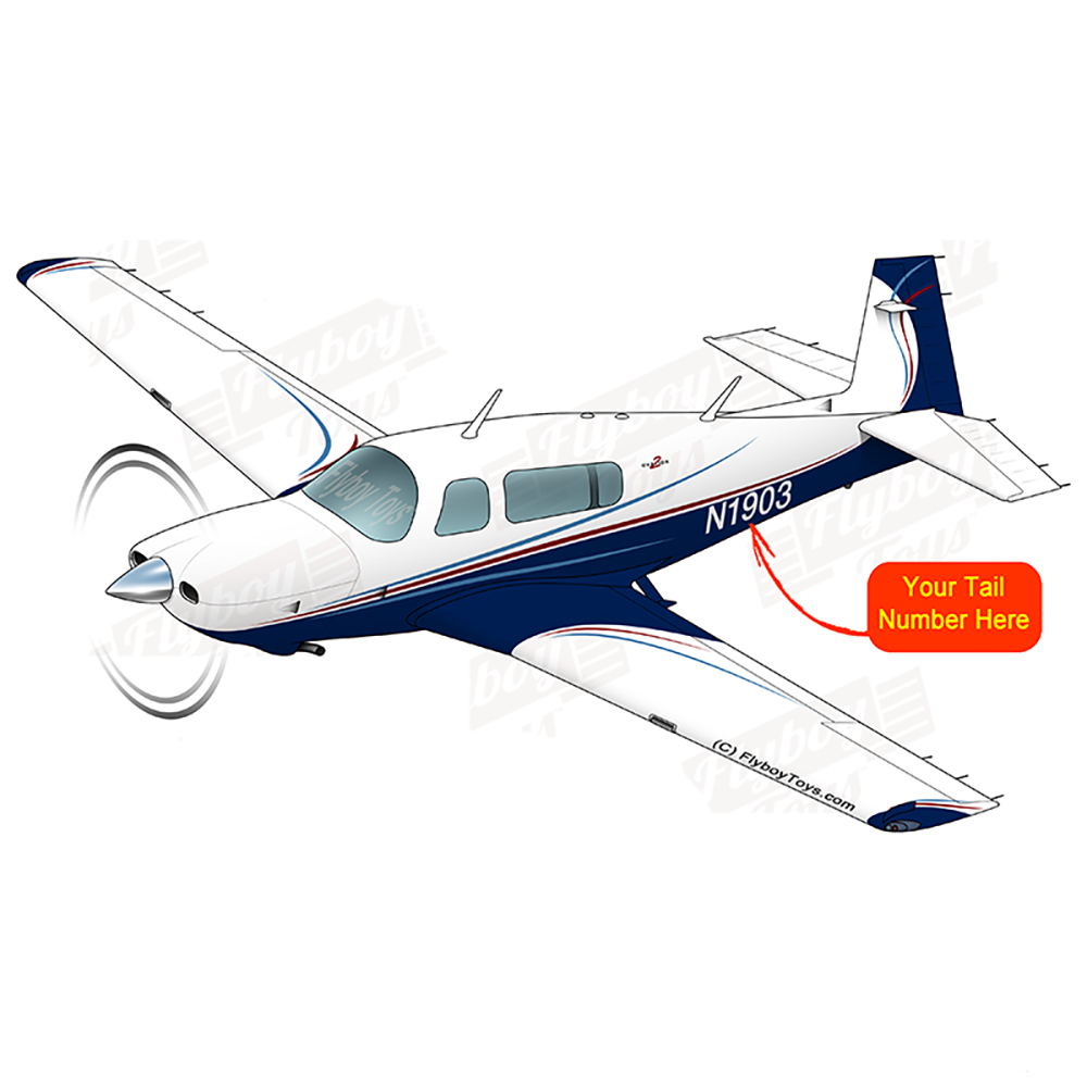 Airplane Design (Blue/Red) - AIRDFFM20R-BR1