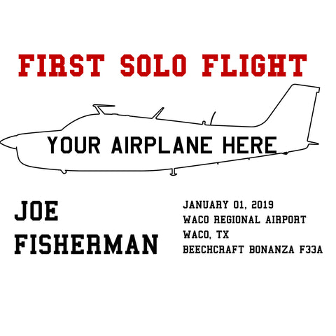 First Solo Flight Airplane Theme