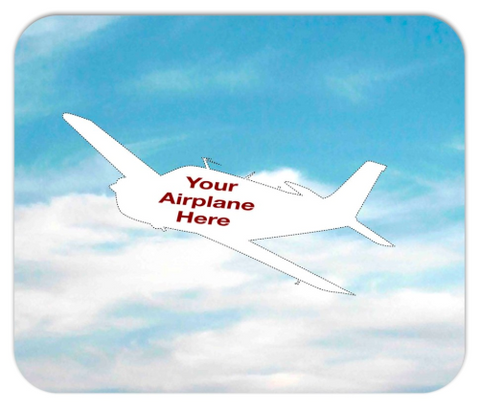 Custom Aviation Mousepad - Personalized w/ your Airplane Aircraft