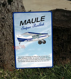 Maule MX-7-180B Super Rocket HD Airplane Sign - Blue