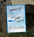 Maule Super Rocket HD Airplane Sign - Blue
