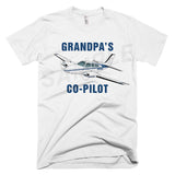 GrandPa's Co-Pilot Aviation Theme T-Shirt - Personalized with Your Airplane