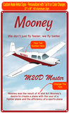 Mooney M20D Master HD Airplane Sign - Maroon