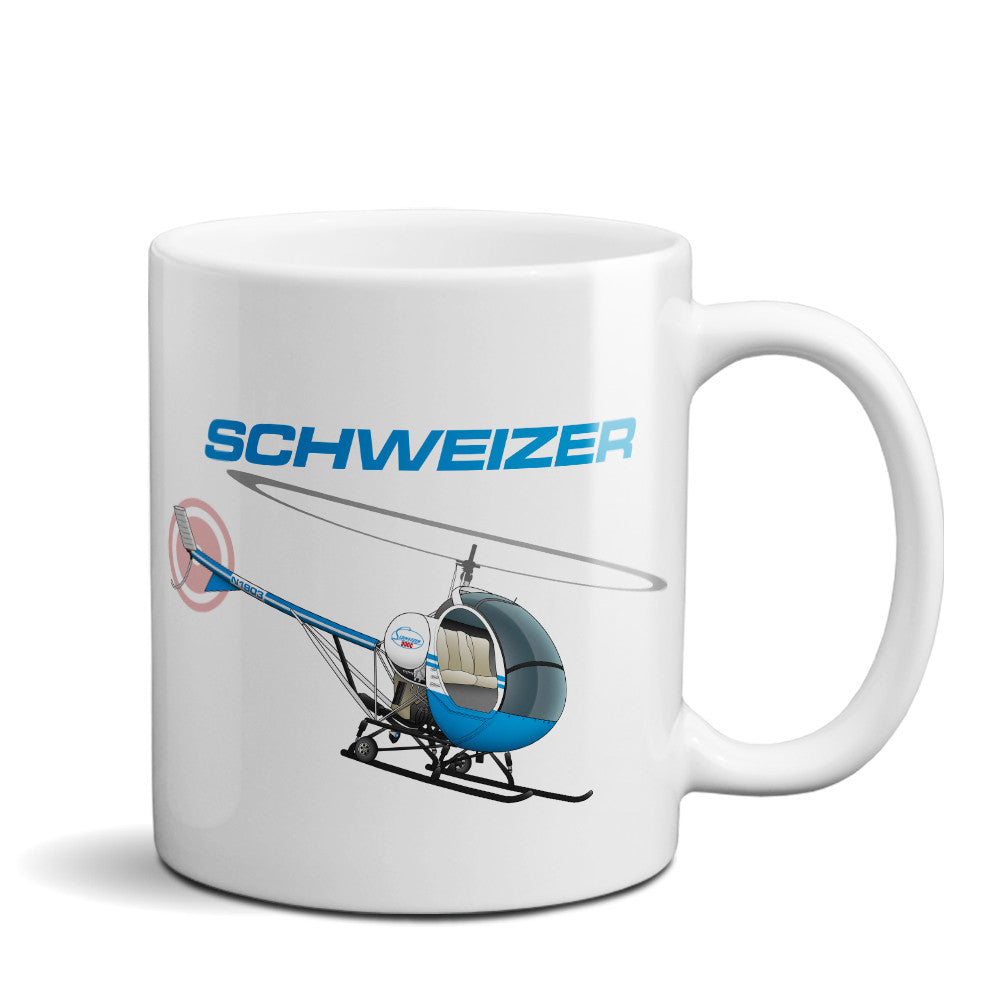 Schweizer 300 CBI Helicopter Ceramic Mug - Personalized w/ N#