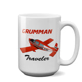 Grumman American AA-5 Traveler Airplane Ceramic Mug - Personalized w/ N#