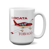 Socata Tobago TB 10 Airplane Ceramic Mug - Personalized w/ N#