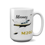 Mooney M20J / 201 Airplane Ceramic Mug - Personalized w/ N#