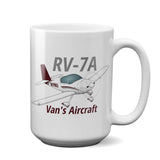 Van's Aircraft RV-7A Airplane Ceramic Mug - Personalized w/ N#