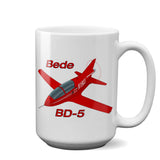 Bede BD-5 Airplane Ceramic Mug - Personalized w/ N#