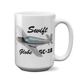 Globe/Temco Swift GC-1B Airplane Ceramic Mug - Personalized w/ N#