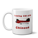 Boeing CH-47D Chinook Airplane Ceramic Mug - Personalized w/ N#