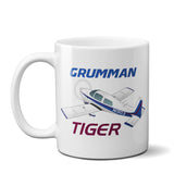 Grumman American Tiger AA1-5B Airplane Ceramic Mug - Personalized w/ N#