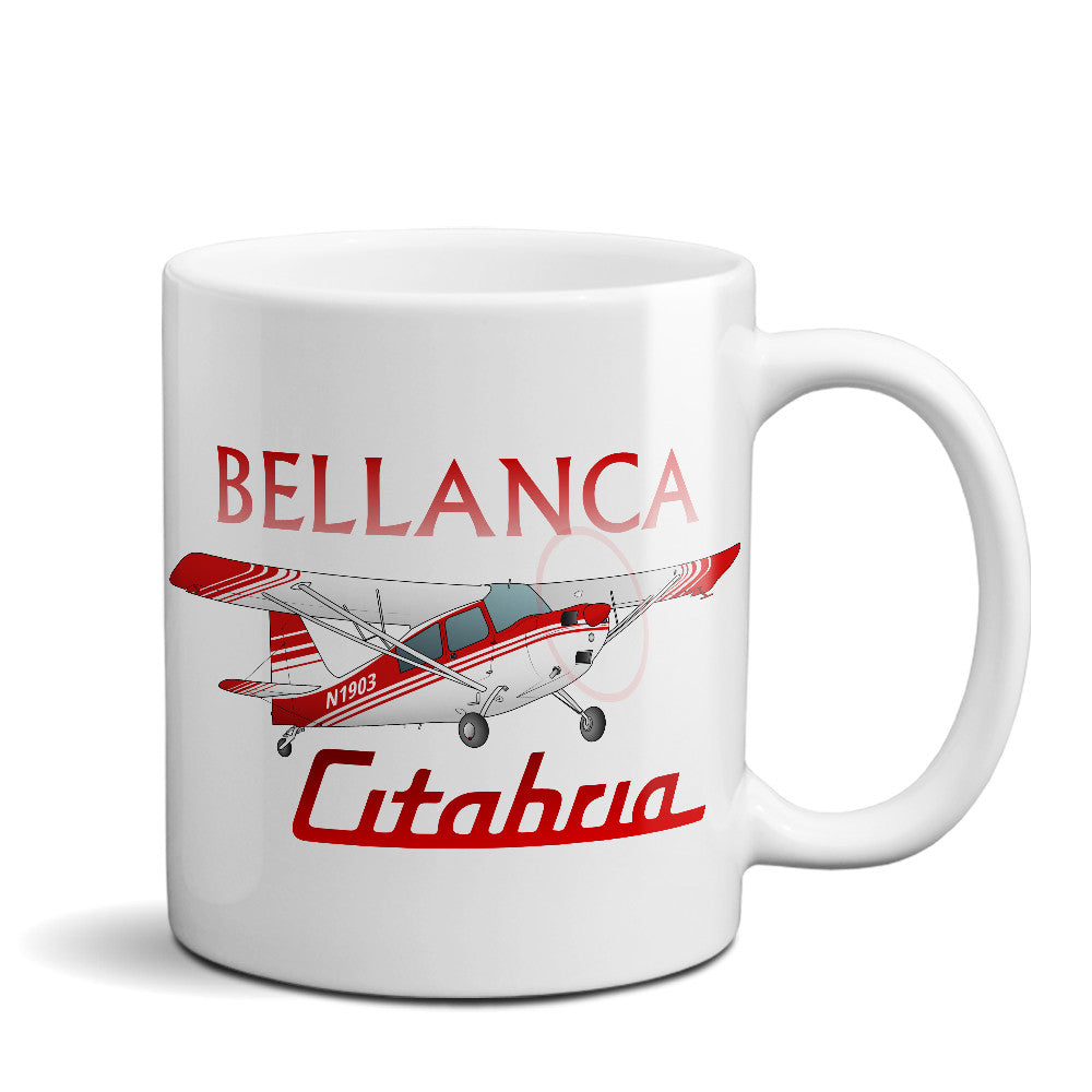 Bellanca Citabria 7KCAB Airplane Ceramic Mug - Personalized w/ N#