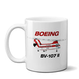 Boeing Vertol BV-107 II Airplane Ceramic Mug - Personalized w/ N#