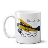 Curtis Wright Travel Air 4000 Airplane Ceramic Mug - Personalized w/ N#