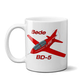 Bede BD-5 Airplane Ceramic Mug - Personalized w/ N#