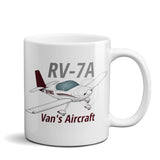 Van's Aircraft RV-7A Airplane Ceramic Mug - Personalized w/ N#