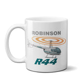 Robinson R44 Helicopter Ceramic Mug - Personalized w/ N#