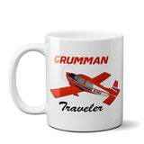 Grumman American AA-5 Traveler Airplane Ceramic Mug - Personalized w/ N#