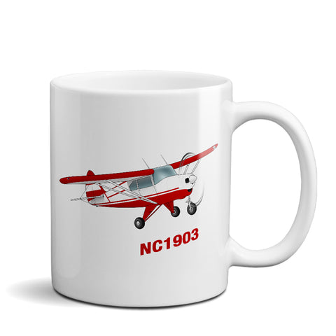 Airplane Ceramic Custom Mug AIRG9GKI9-R7 - Personalized w/ your N#