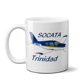 Socata Trinidad TB 20 Airplane Ceramic Mug - Personalized w/ N#