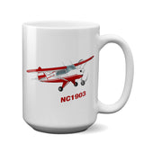 Airplane Ceramic Custom Mug AIRG9GKI9-R7 - Personalized w/ your N#