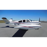 Beechcraft Bonanza V35 Blue Red Grey model