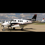 Beechcraft King Air 90 Black Red Gold model