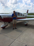 Airplane Design (Maroon w/ Gold Stripes) - AIRG9GJ1I-M1
